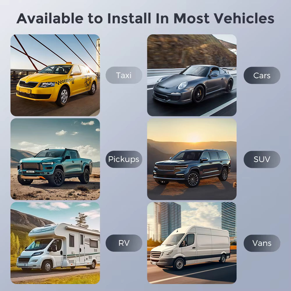 CarPlay-skjerm kompatibel med biler, SUV, lastebiler og bobiler